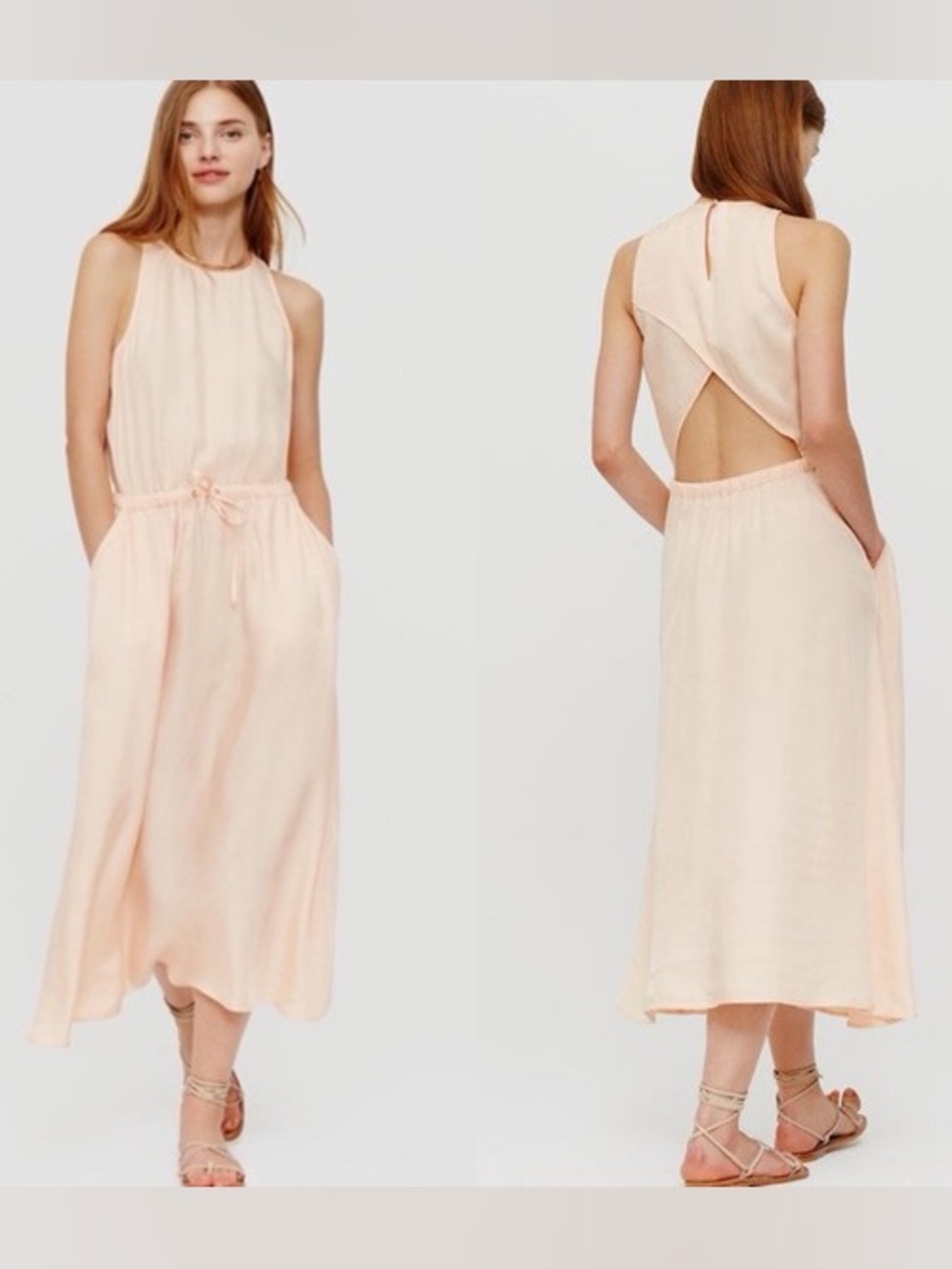 Lou & Grey Luster Cutout Midi Dress, Size S